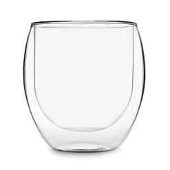 DUOS 4X 410ml Jumbo Doppelwandige Thermo-Gläser + 4X Edelstahl-LÖFFEL, Für Latte Macchiato, Cocktails, Vorspeisen By Feelino -Pokalserie aad9b1338993117bf501e9fb91edf67e