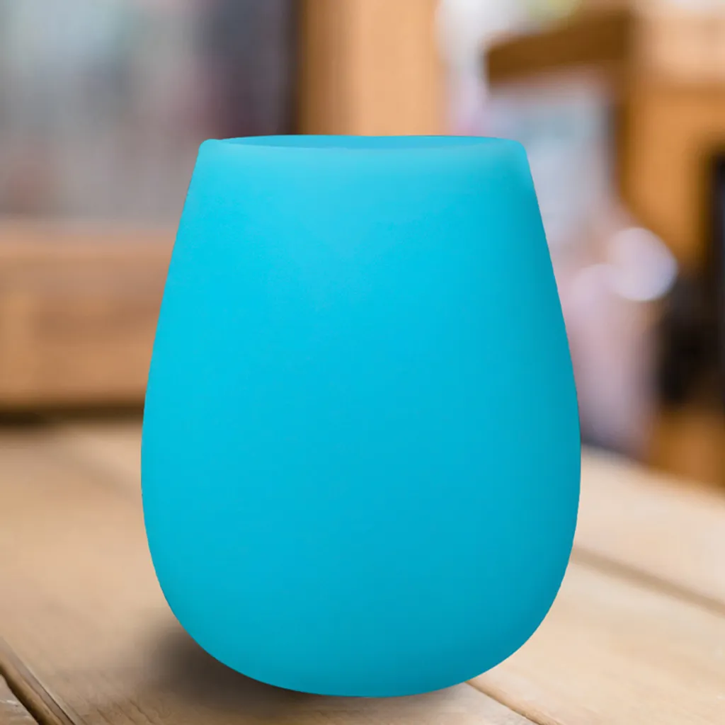 6er Set 200ml Unzerbrechlich Blau Silikon Biergläser Whisky GläSer Wein Becher Stammlos Weinbecher Tasse 4 6er Set 200ml Unzerbrechlich Blau Silikon Biergläser Whisky GläSer Wein Becher Stammlos Weinbecher Tasse – Bild 2