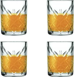 Pasabahce 52780 Shot Glas Stamper Timeless In Crystal Design 4er-Set -Pokalserie af3916606ccad105056f2e7fb311cbc0