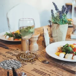 Itenga 40x Bierdeckel Rund Tiermuster Zebra Und Leopard -Pokalserie b056289f7017296adcde24379c8fc344