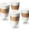 Tchibo 4er Latte Macchiato Gläser, Doppelwandig, Modernes Design, Heiß Und Kalt -Pokalserie b22deffd9ffbeb0b2c2be408cfcb7a45