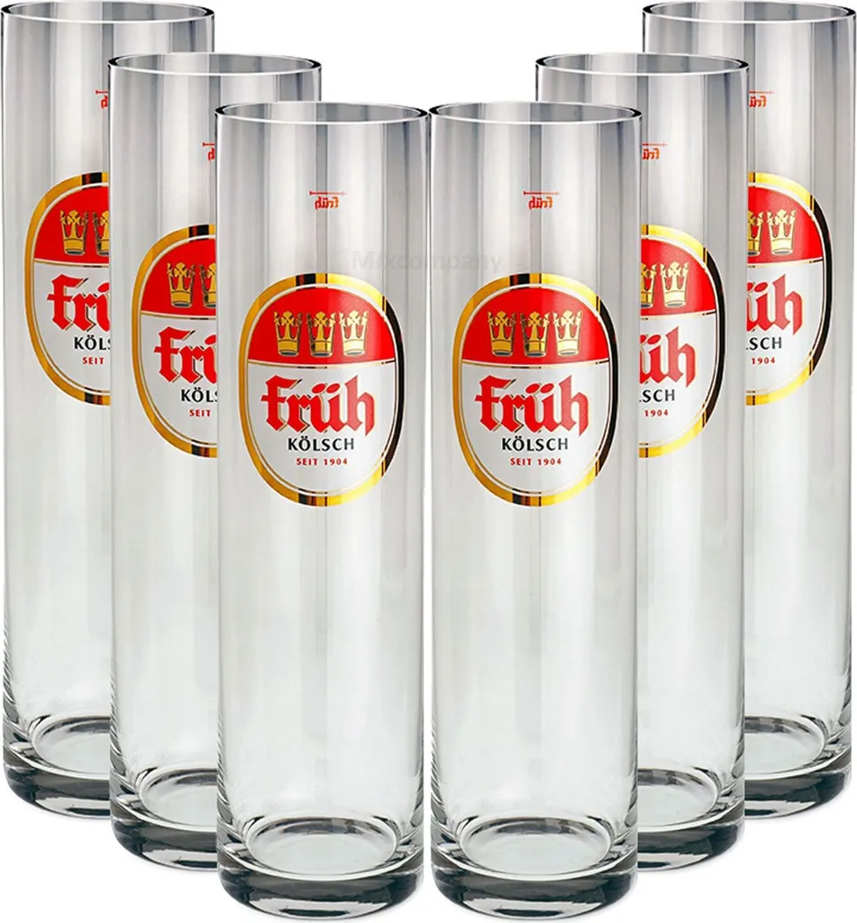 Früh Kölsch Gläser-Set - 6x Früh Kölsch Gläser Biergläser 0,3L 3 Früh Kölsch Gläser-Set - 6x Früh Kölsch Gläser Biergläser 0,3L
