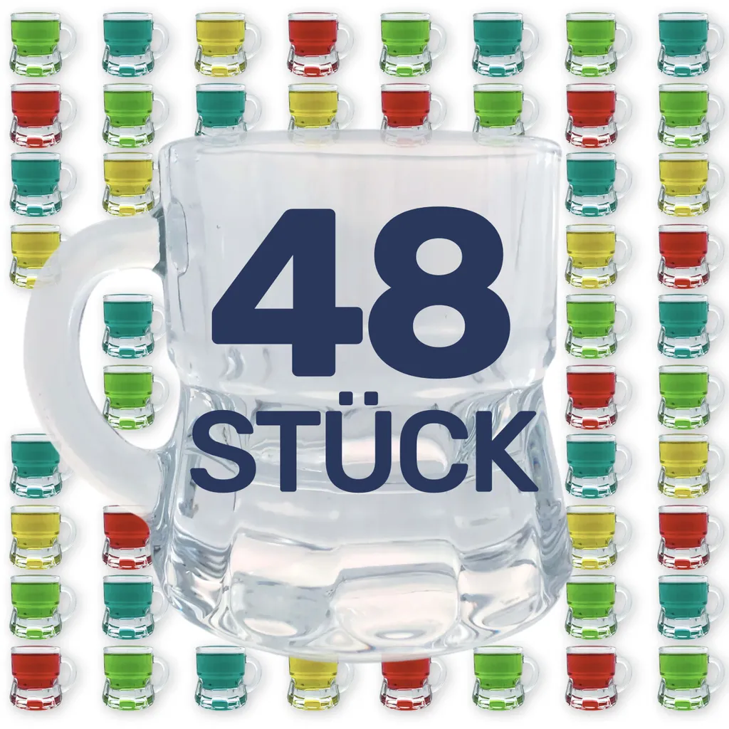Schnapsglas Schnapsgläser Schnaps Stamper Kurze Glas Mit Henkel 2cl 12,24,48 Stk, Menge:48 4 Schnapsglas Schnapsgläser Schnaps Stamper Kurze Glas Mit Henkel 2cl 12,24,48 Stk, Menge:48 – Bild 2
