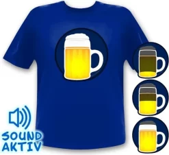 Bierglas LED Party T-Shirt Für Oktoberfest Wasn Party Bier Shirt Größe - XL -Pokalserie bb731b7102e156a15d6f11e98554b85d