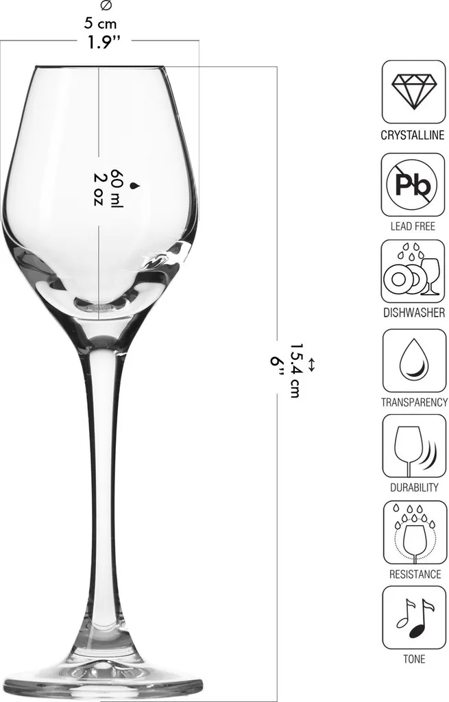 KROSNO Splendour Likörgläser, 6er-Set, 60 Ml 5 KROSNO Splendour Likörgläser, 6er-Set, 60 Ml – Bild 3