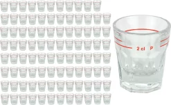 96er Set Stamper Lahnstein Schnapsgläser 2cl Geeicht