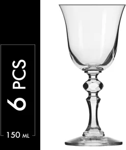 KROSNO Weiß-Weinglas | Set Von 6 | 150 ML | Krista Kollektion | Kristallglas | Weißweingläser | Perfekt Für Zuhause, Restaurants Und Partys | Spülmaschinenfest -Pokalserie bf99ef0c6a5f9b127ebb632b2f4a2355
