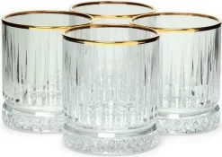 Pasabahce ELYSIA 520004 4er Set Wassergläser Kurz 355 Ml Wassergläser Softdrink