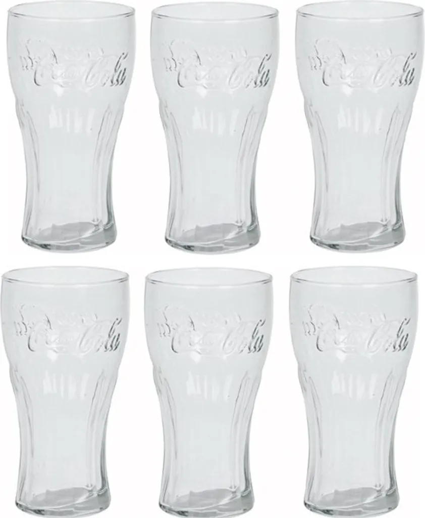 Coca-Cola Relief-Glas 27cl - 6-er Set 8 Coca-Cola Relief-Glas 27cl - 6-er Set – Bild 6
