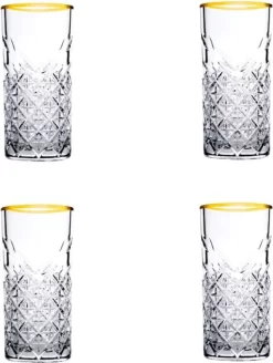 Pasabahce Timeless Golden Touch 4tlg Trinkglas Glas Tumbler 450ml 52800 -Pokalserie caa71be3b275be930af57afcbe247510