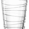 LEONARDO 019450 Vario Struttura Longdrinkbecher, Glas, 280 Ml, Klar (6 Stück)