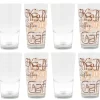 12er Set Mix Latte Macchiato Glas 39cl Stapelbar MitNachbildung / OhneNachbildung
