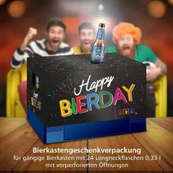 Itenga Bierkasten Geschenkverpackung Happy Bierday Hülle Zum Aufstecken Auf Bierkasten -Pokalserie ce6d04495758f6fcd43aa0ceed2d727a