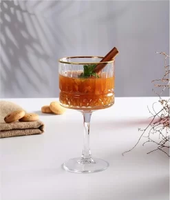 Pasabahce Pasabahace Elysia Golden Touch Kelchglas 4er Set Weingläser, Cocktails, 500 Ml -Pokalserie cf73bd3cfc2b7b100865a3c82684926a