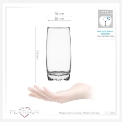 Trinkgläser Set 6 Teilig 350ml Geformter Boden Wassergläser Saftgläser -Pokalserie cfe9fcf661cecbaa89ce1d945c4ee4d3