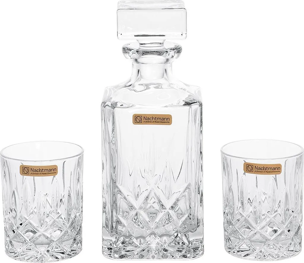 Nachtmann 0091899-0 Noblesse Whisky-Set, 1 X Karaffe/Dekanter + 2 X Whisky-Becher, Klar (1 Set) 4 Nachtmann 0091899-0 Noblesse Whisky-Set, 1 X Karaffe/Dekanter + 2 X Whisky-Becher, Klar (1 Set) – Bild 2