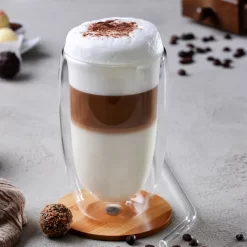 GRÄWE Doppelwandige Latte Macchiato-Thermogläser, 450 Ml, 2er Set -Pokalserie d7050f60ab0ad38eb199d2830cfb4dfb