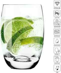 Krosno Elite Highball Glas Longdrink 360ml 6er -Pokalserie d864d6e6d6d7c6de74558c27c26a39ca