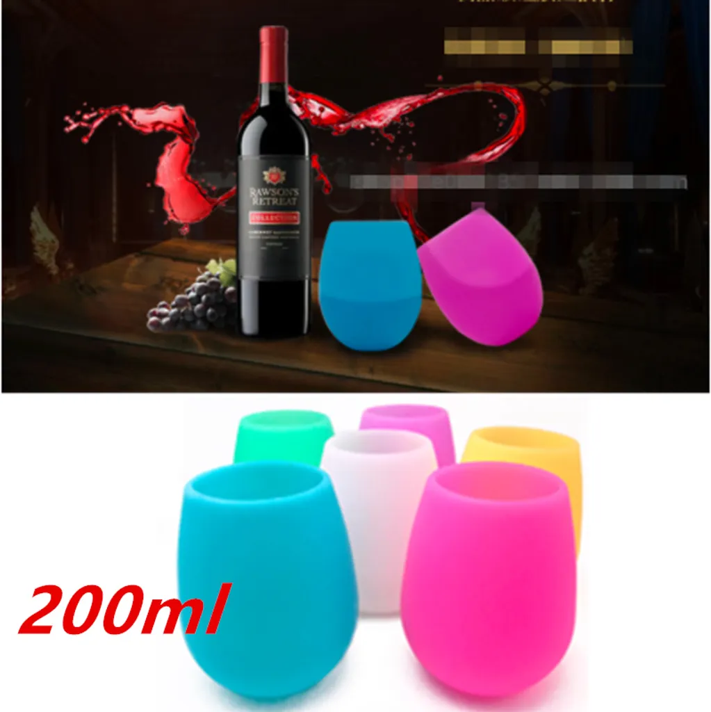 6er Set 200ml Unzerbrechlich Blau Silikon Biergläser Whisky GläSer Wein Becher Stammlos Weinbecher Tasse 12 6er Set 200ml Unzerbrechlich Blau Silikon Biergläser Whisky GläSer Wein Becher Stammlos Weinbecher Tasse – Bild 10