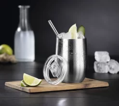 GOURMETmaxx Getränkebecher Inkl. Trinkhalm - 2er-Set -Pokalserie daa058412929f568788231b838ee32b4