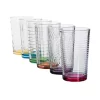 6 X Trinkglas Bunt Wasserglas Wassergläser Trinkgläser Glas Gläser Saftglas -Pokalserie dc38d7b5b5a4356c7d6de9121edbad12
