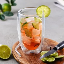 GRÄWE Doppelwandige Latte Macchiato-Thermogläser, 450 Ml, 2er Set -Pokalserie e1038f434142876478b789b07cb5ba44