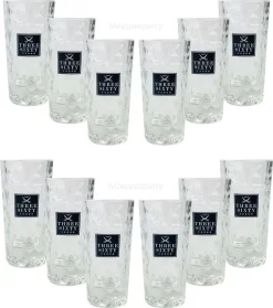 Three Sixty Vodka Wodka Shotgläser Gläser Glas Set - 12 Stück 2 Und 4cl Geeicht