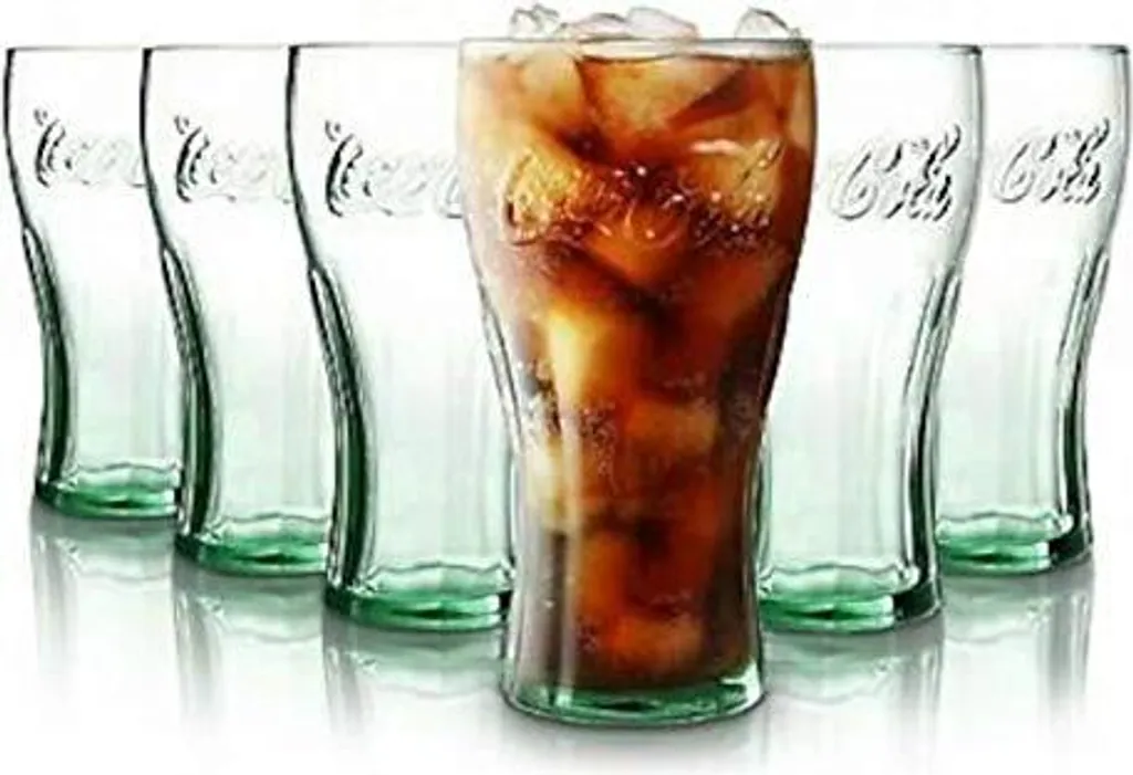 Coca-Cola Relief-Glas 27cl - 6-er Set 4 Coca-Cola Relief-Glas 27cl - 6-er Set – Bild 2