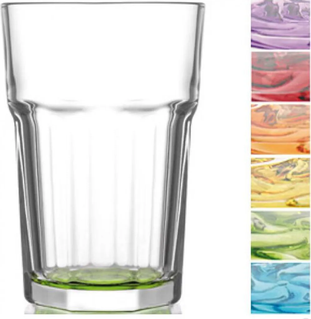 Trinkglas Cocktailglas Caipirinha Glas Transparent Oder Farbig Sortiert 300 Ml , Farbe:Mehrfarbig Sortiert, Stückzahl:6 Stück 4 Trinkglas Cocktailglas Caipirinha Glas Transparent Oder Farbig Sortiert 300 Ml , Farbe:Mehrfarbig Sortiert, Stückzahl:6 Stück – Bild 2