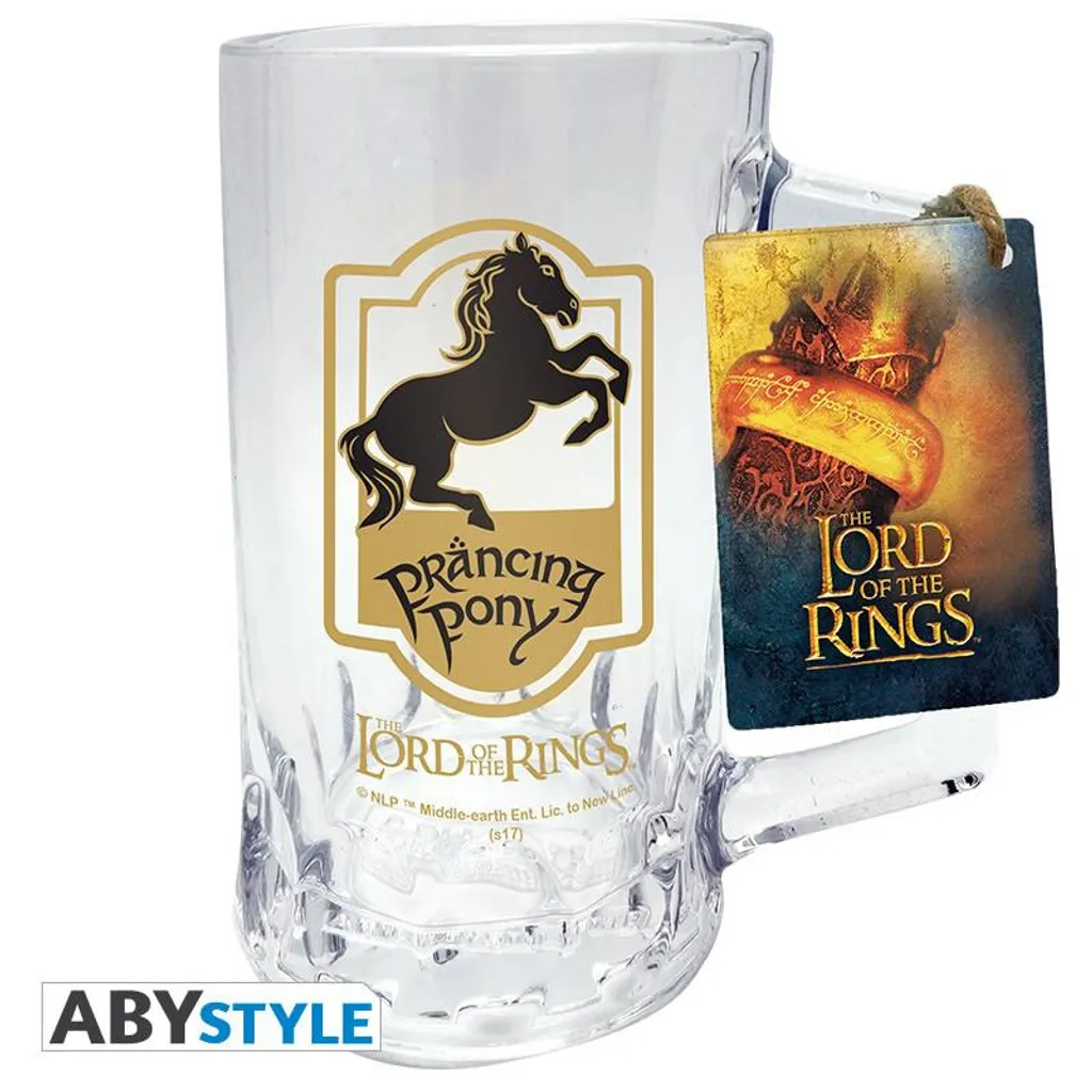 Lord Of The Rings Glas Bierkrug Prancing Pony 4 Lord Of The Rings Glas Bierkrug Prancing Pony – Bild 2