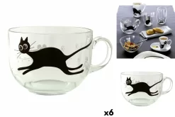 Tazza Luminarc Mistigri Grande Trasparente Gatto Vetro (500 Ml) (6 Unità) -Pokalserie ef8701a25c99aaa317c0f8f56a492021