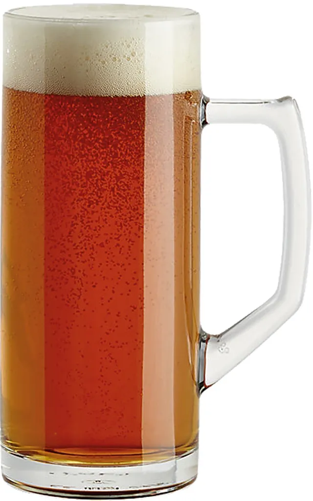 Borgonovo 12002620 Reno Bierseidel, Bierkrug, Bierglas, 645ml, Mit Füllstrich Bei 0,5l, Glas, Transparent, 6 Stück 4 Borgonovo 12002620 Reno Bierseidel, Bierkrug, Bierglas, 645ml, Mit Füllstrich Bei 0,5l, Glas, Transparent, 6 Stück – Bild 2