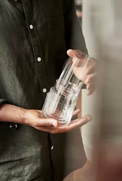 AARKE Gläser 4er Set Nesting Glasses 4x 290ml Kristallglas Stapelbar Trinkgläser -Pokalserie f1b5e50ff0a34bd02419e79eee39d91e