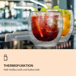 Feelino 4er Set 2x 310ml, 2x 410ml DUOS Jumbo Doppelwandige Thermo-Gläser -Pokalserie f76db246bfb4663f999d5c7c5b65b5d1