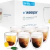 Wessper Latte Macchiato Thermogläser Mit Doppeltem Boden Set 6 X 350 Ml -Pokalserie fd71ad70589ae02b1563f0e71e83670c